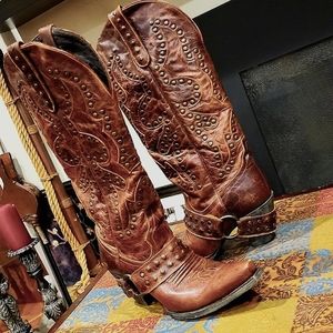 LANE COWBOY BOOTS! The Stud Rocker/ Women's 9.5